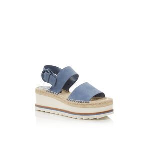 MARC FISHER Womens Light Blue 2" Platform Greely Wedge Shoes 10 M